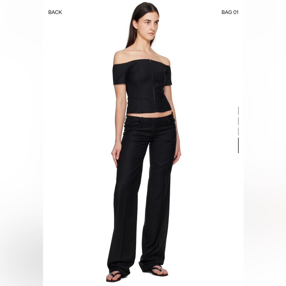 Aya Muse Black Wide-Leg Pants